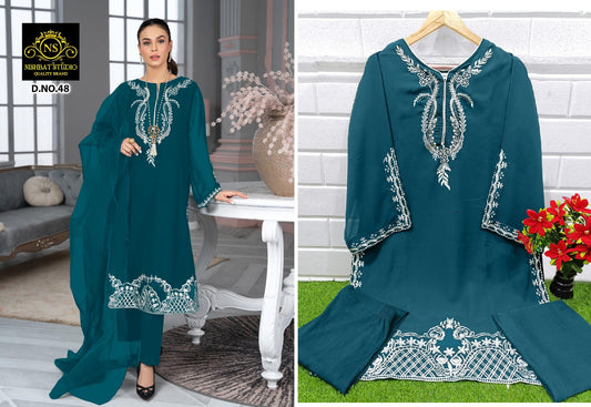 48Valley Green Nishbat Studio Pakistani Readymade Suits