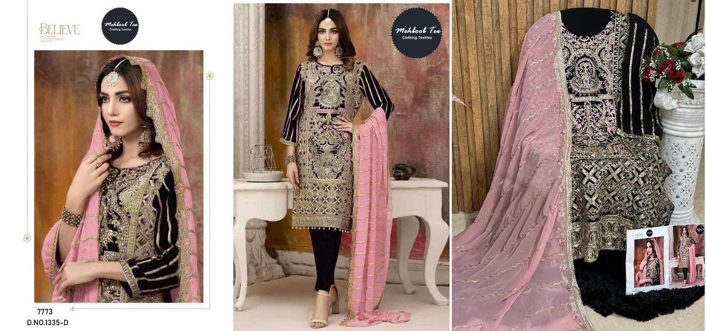 1335D Mehboob Tex Pakistani Salwar Suits