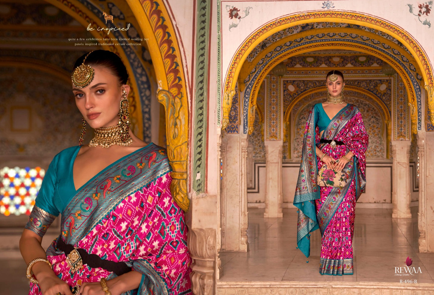 496B Patola Paithani Rewaa Sarees