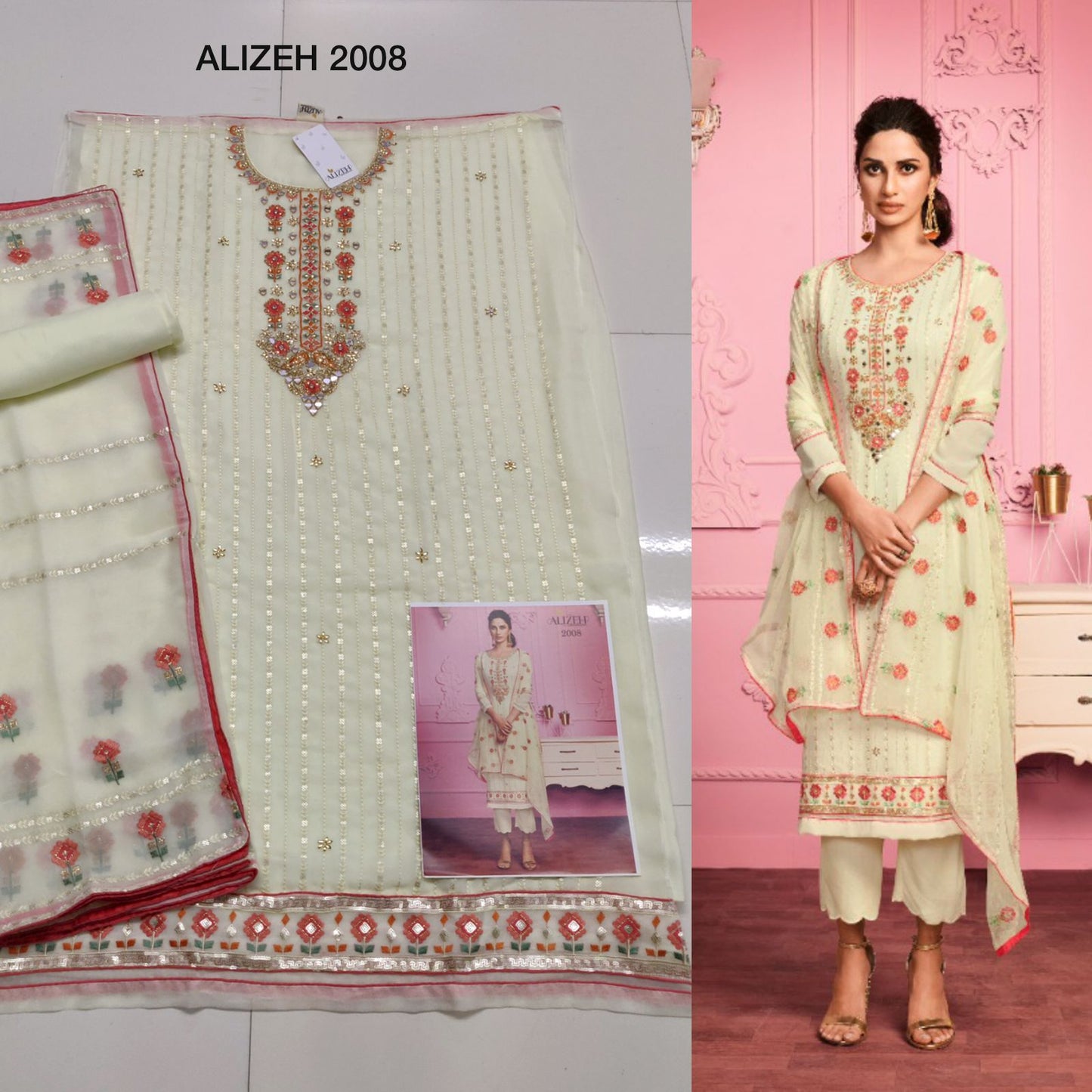 2008 Murad Vol 1 Alizeh Unstitched Suits