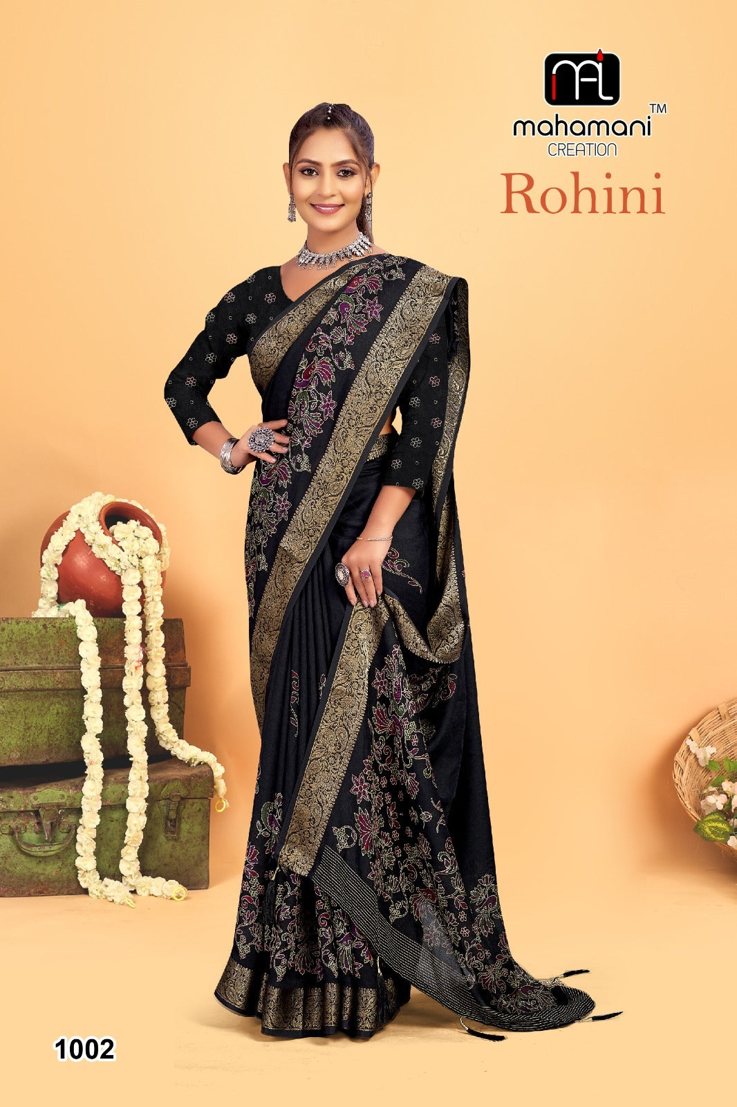 1002 Rohini Mahamani Creation Sarees