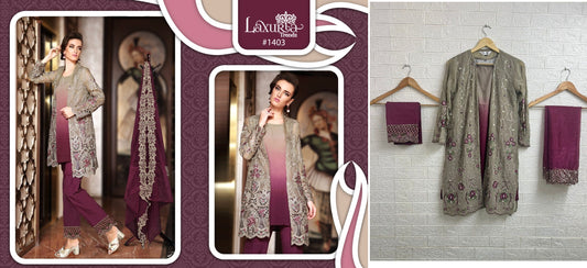 1403 Laxuria Trendz Pakistani Readymade Suits