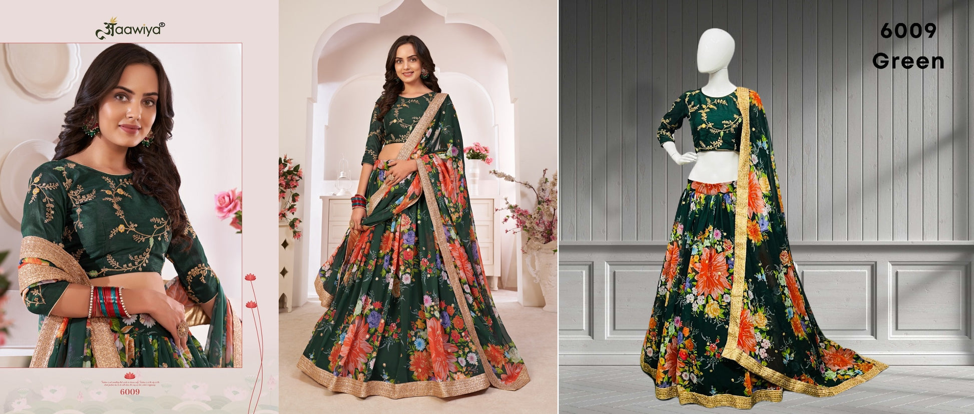 6009 Lotus Vol 1 Aawiya Lehenga Choli