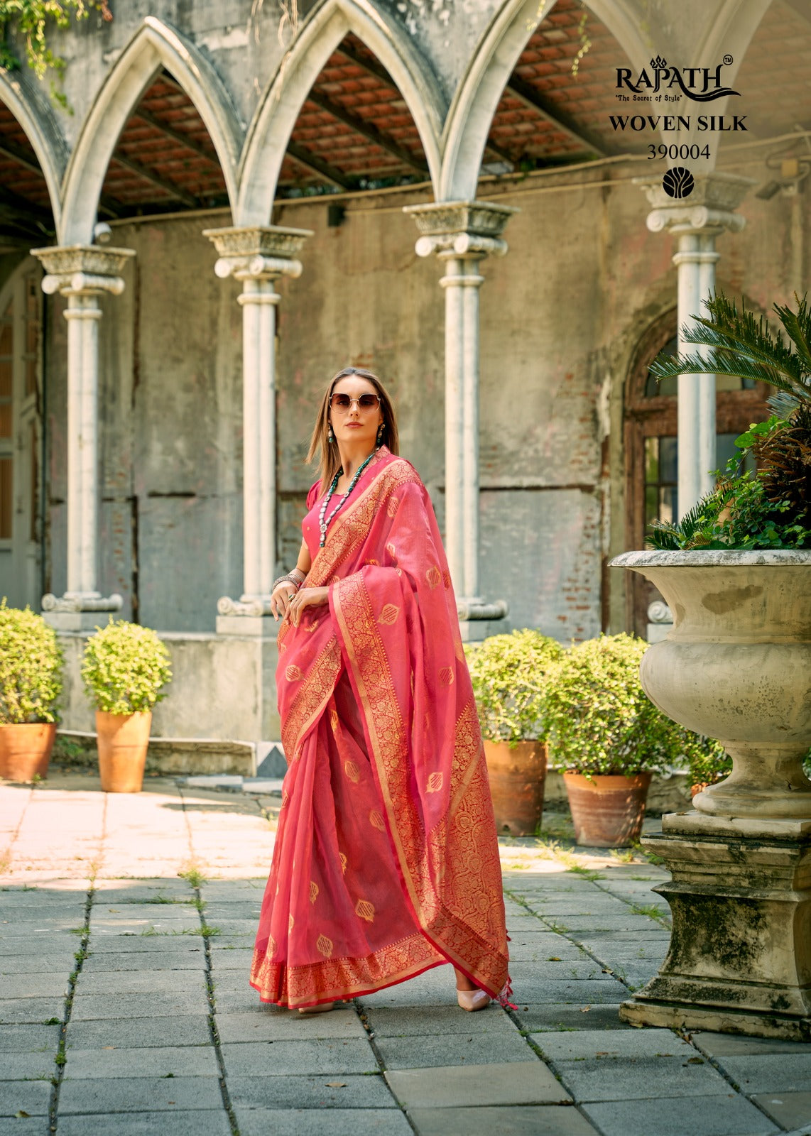 390004 Zil Mil Rajpath Sarees