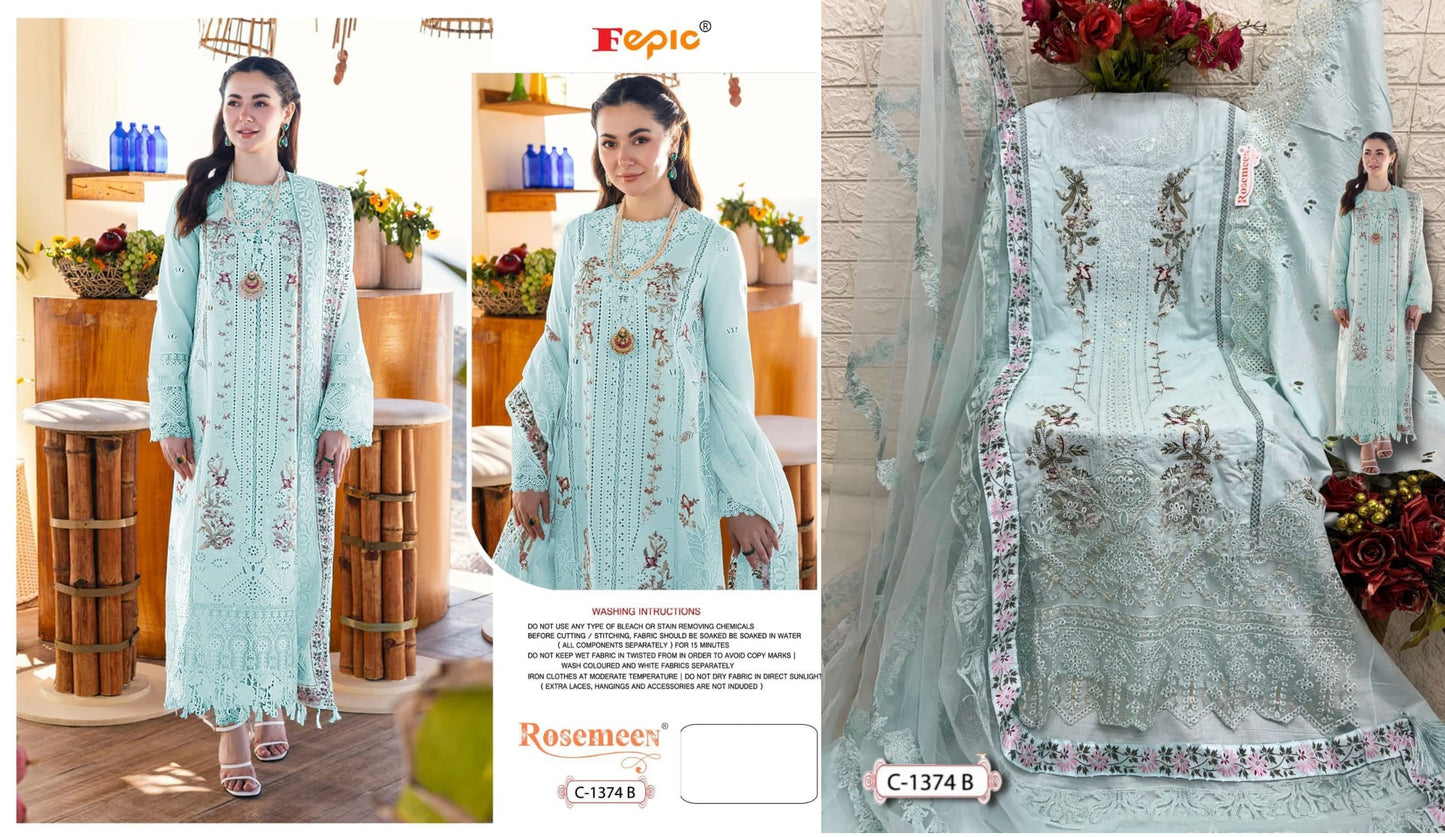 C-1374B Rosemeen Fepic Pakistani Salwar Suits