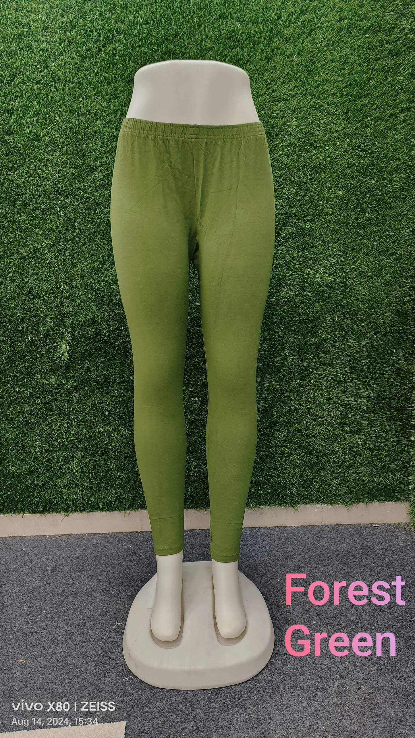 Gattu Forest Green Moksh Ankle Length Leggings