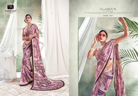 1011 Colors Mahamani Creation Sarees