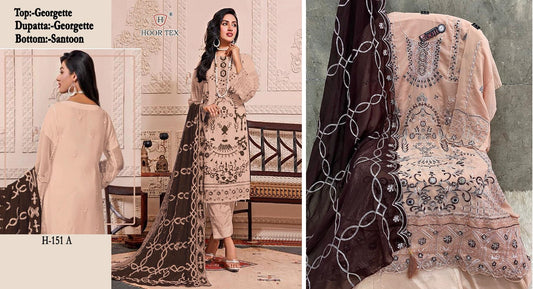 H-151A Hoor Tex Pakistani Salwar Suits