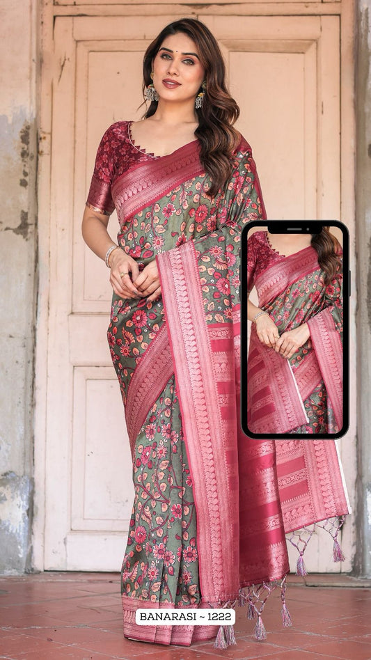 1222 Nx Almaari Banarasi Silk Sarees