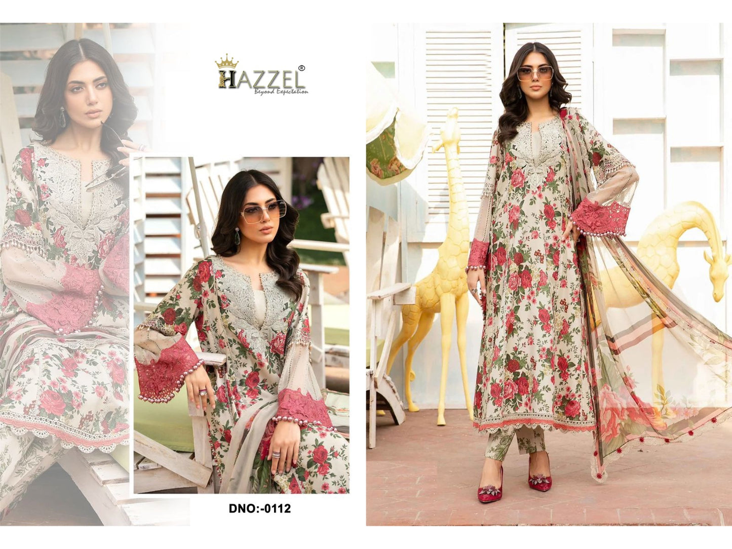 122 Hazzel Printed Pakistani Salwar Suits