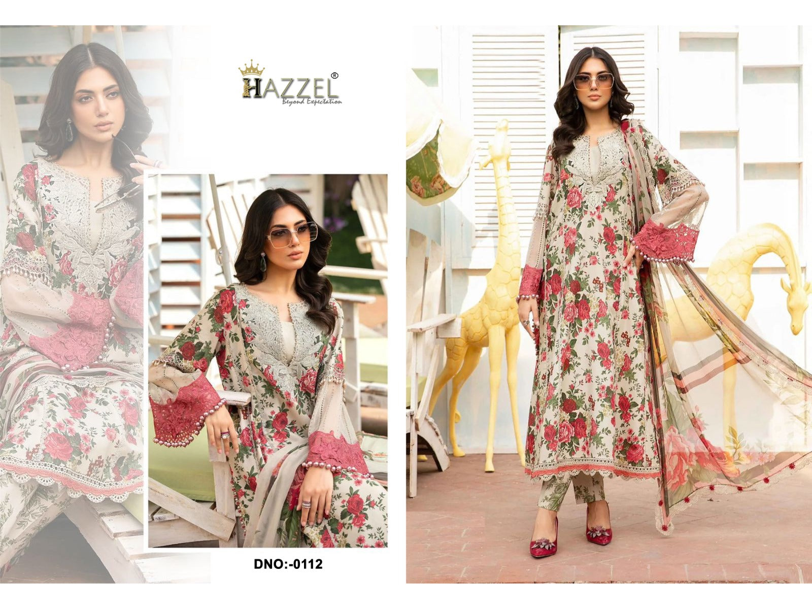 122 Hazzel Printed Pakistani Salwar Suits