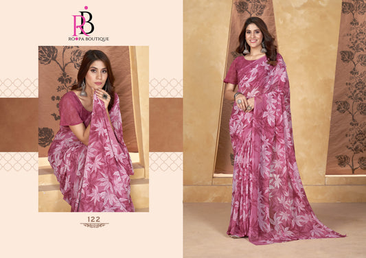 122 Zeeya Radhika Vol 6 Roopa Boutique Weight Less Sarees