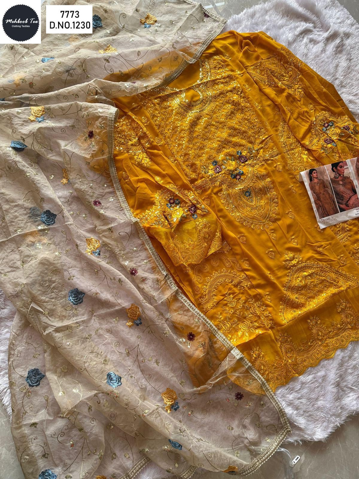 1230 Mehboob Tex Embroidery Pakistani Salwar Suits