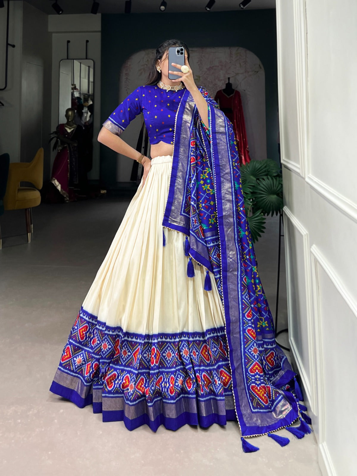1230 Staard Patola Print Lehenga Choli