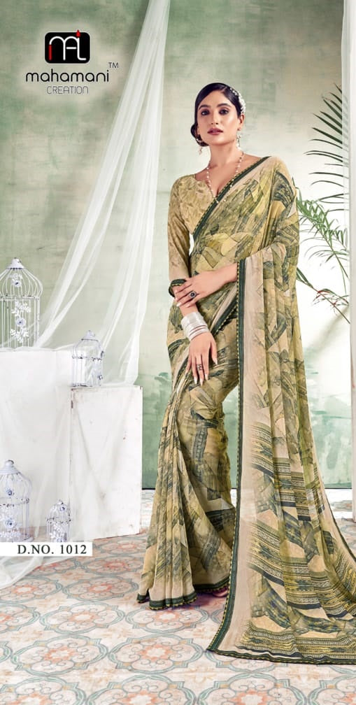 1012 Colors Mahamani Creation Sarees