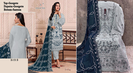 H-151B Hoor Tex Pakistani Salwar Suits