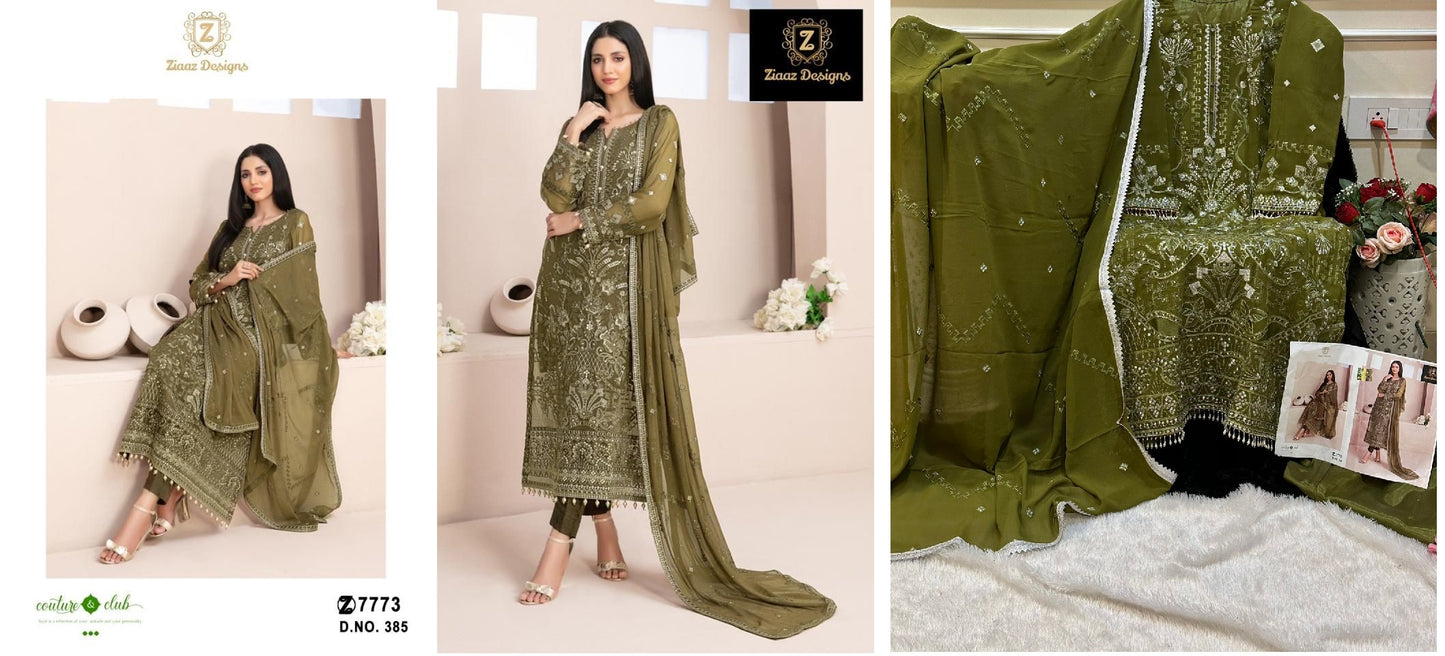 385 Ziaaz Designs Pakistani Salwar Suits