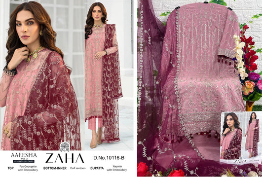 10116B Zaha Pakistani Salwar Suits