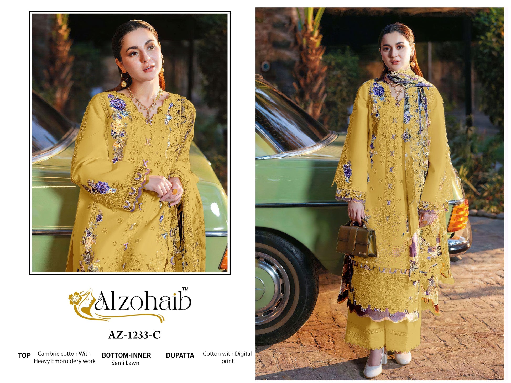 1233C Zahra Vol 2 Al Zohaib Cotton Pakistani Salwar Suits