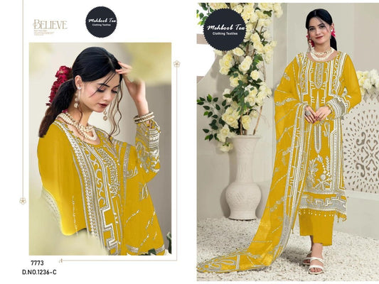 1236-C Mehboob Tex Georgette Pakistani Salwar Suits