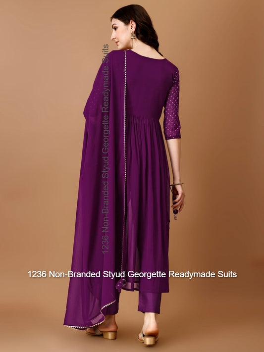 1236 Non-Branded Styud Georgette Readymade Suits