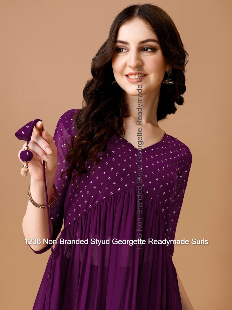 1236 Non-Branded Styud Georgette Readymade Suits