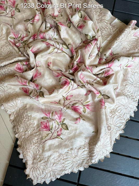 1238 Colours Bt Print Sarees