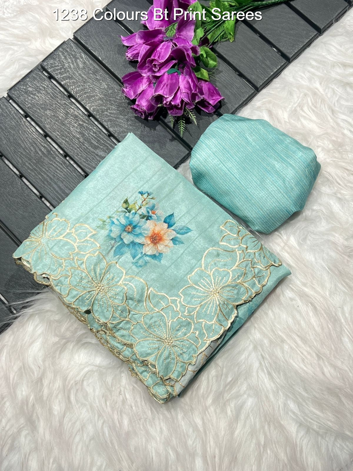 1238 Colours Bt Print Sarees