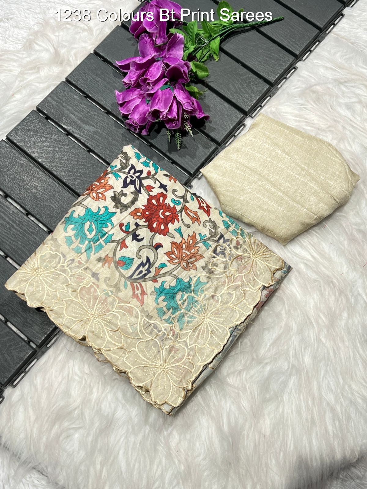 1238 Colours Bt Print Sarees