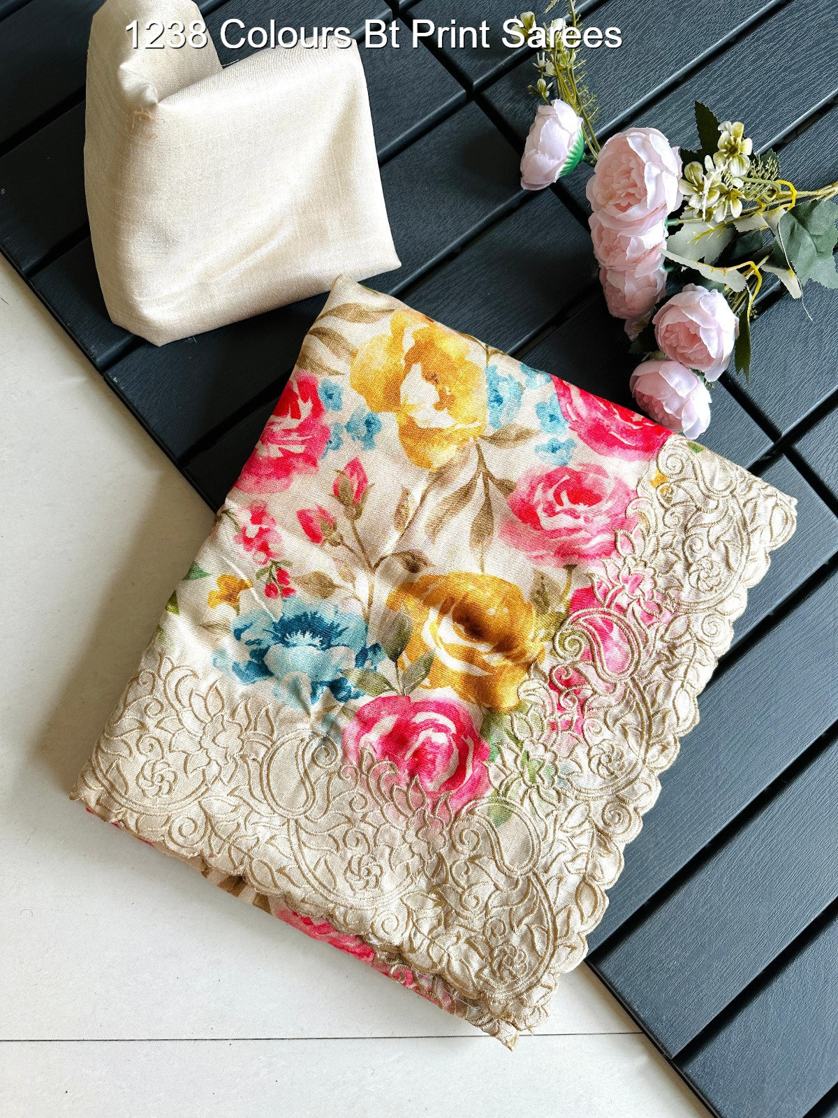 1238 Colours Bt Print Sarees