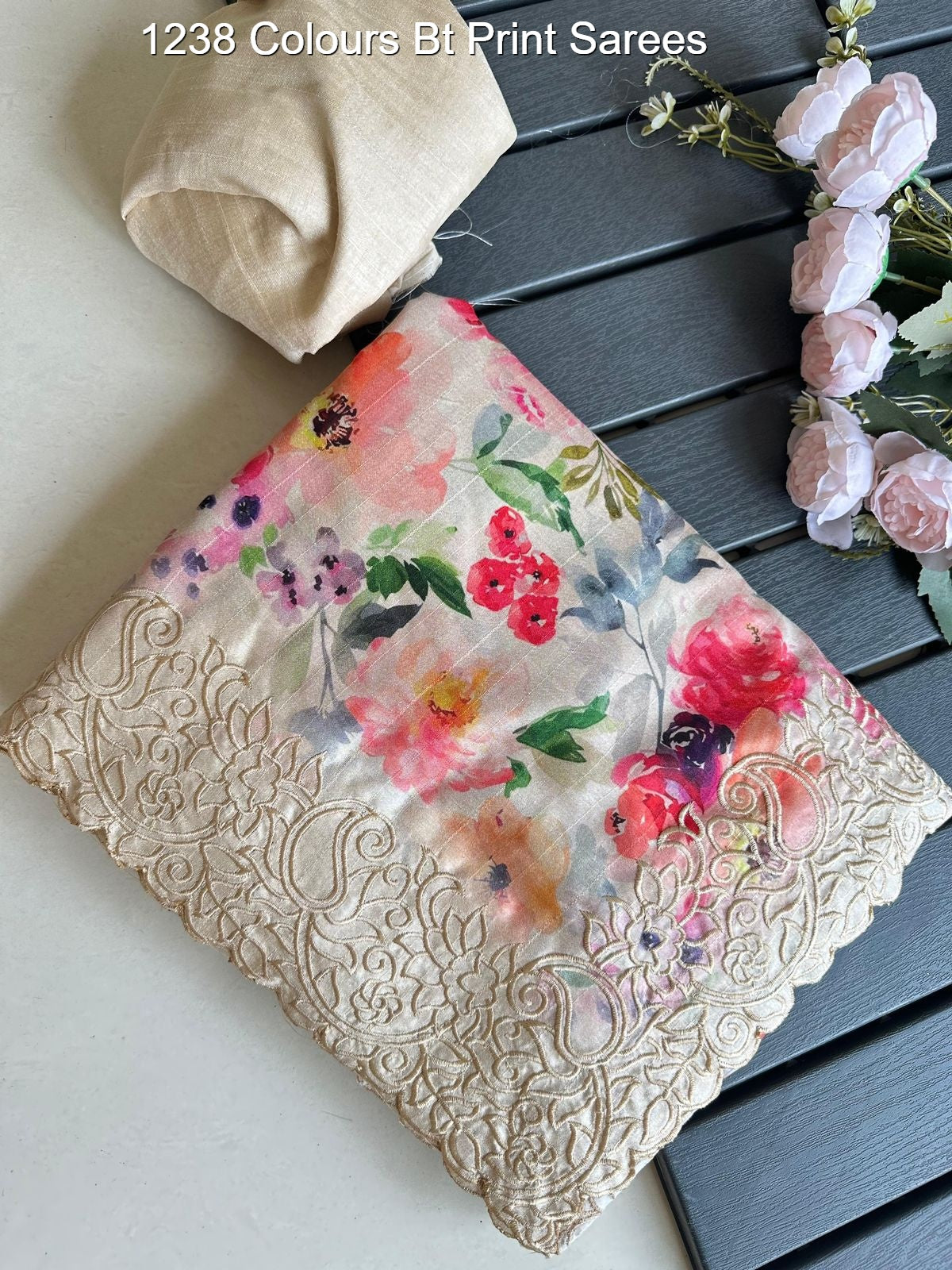 1238 Colours Bt Print Sarees