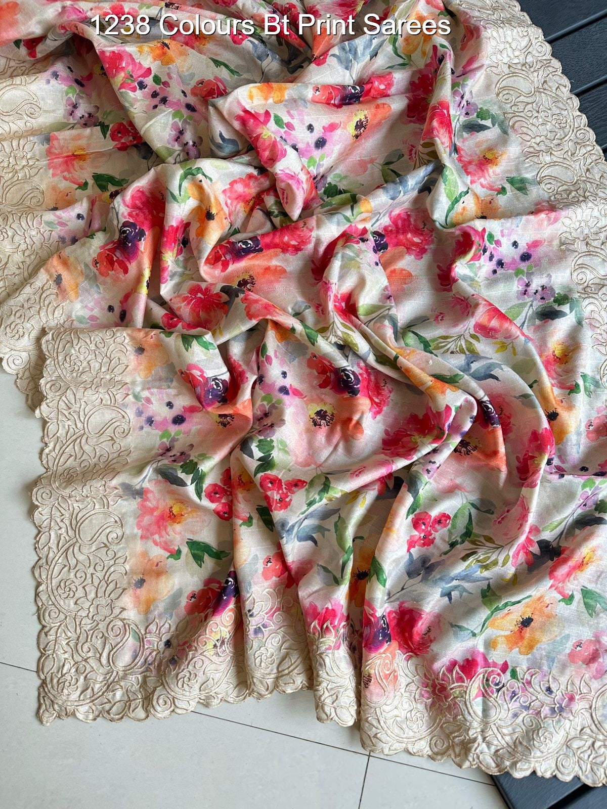 1238 Colours Bt Print Sarees