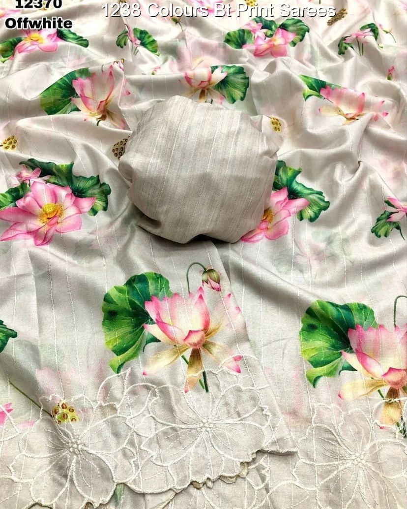 1238 Colours Bt Print Sarees