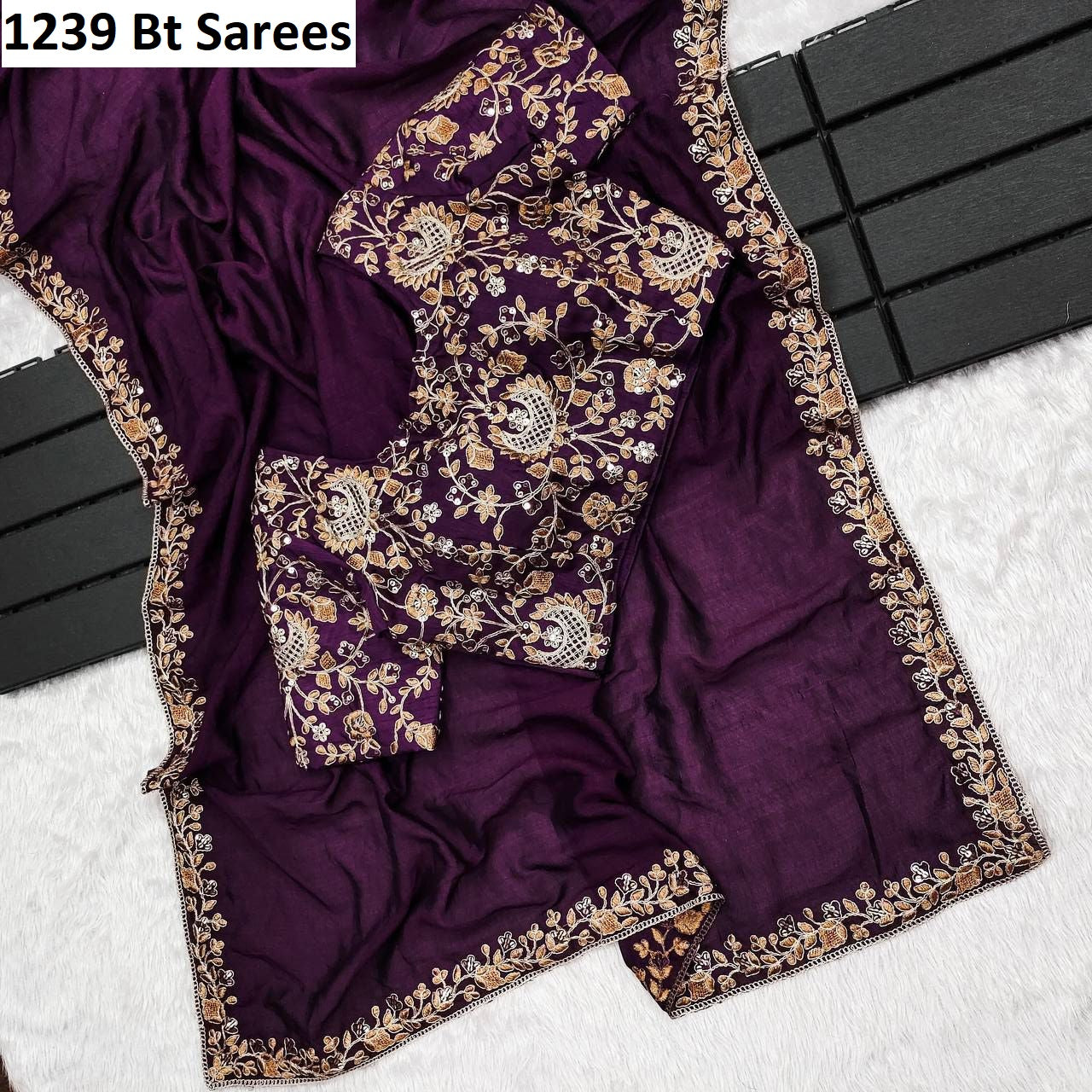 1239 Cut Work Bt Sarees