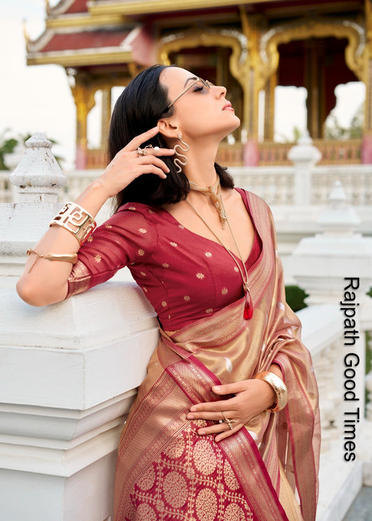 123 Good Times Rajpath Tissue Silk Sarees