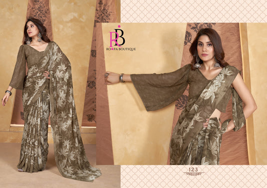123 Zeeya Radhika Vol 6 Roopa Boutique Weight Less Sarees
