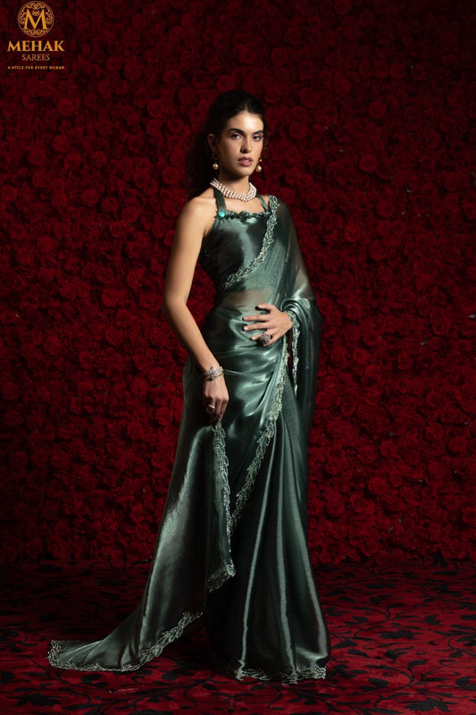 1240-B Mehek Tissue Chiffon Sarees