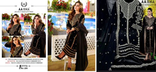 204 Aasma Pakistani Salwar Suits