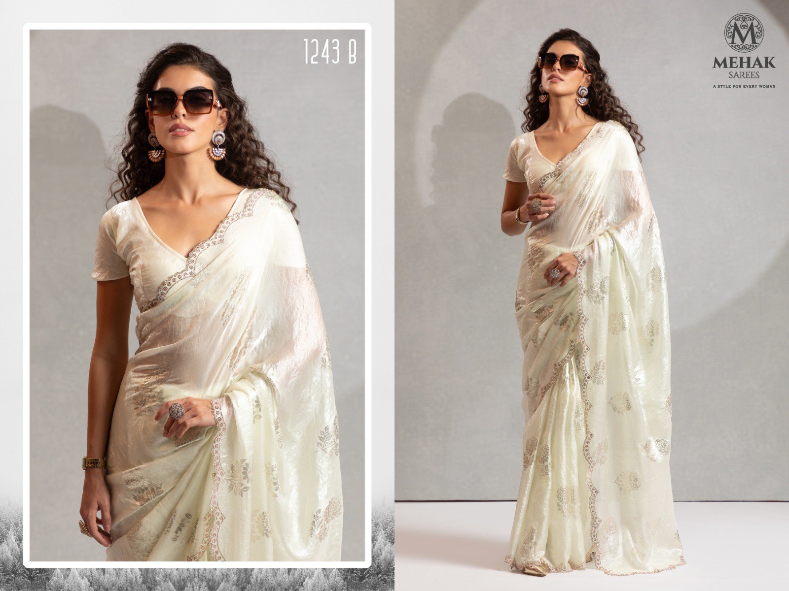 1243B Mehek Satin Silk Sarees