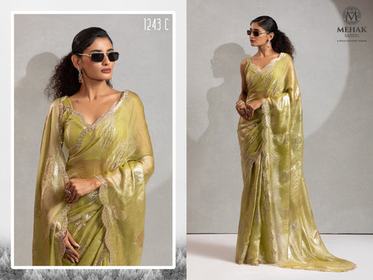 1243C Mehek Satin Silk Sarees

