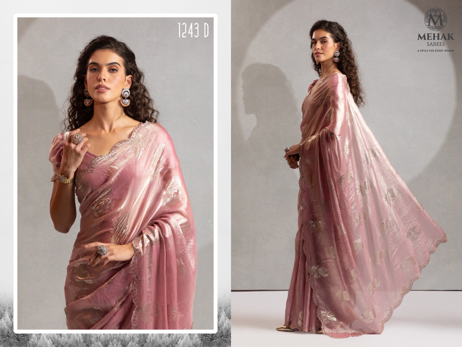1243D Mehek Satin Silk Sarees
