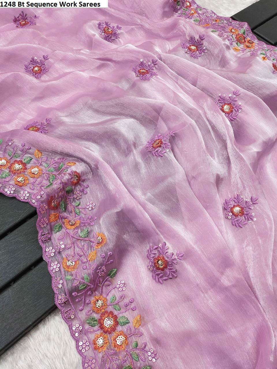 1248 Bt Sequence Work Sarees