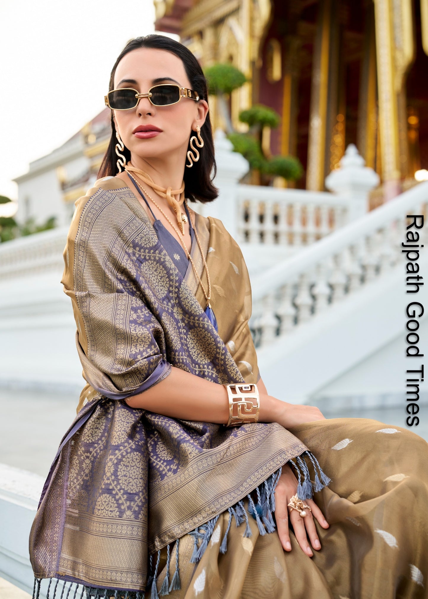 124 Good Times Rajpath Tissue Silk Sarees