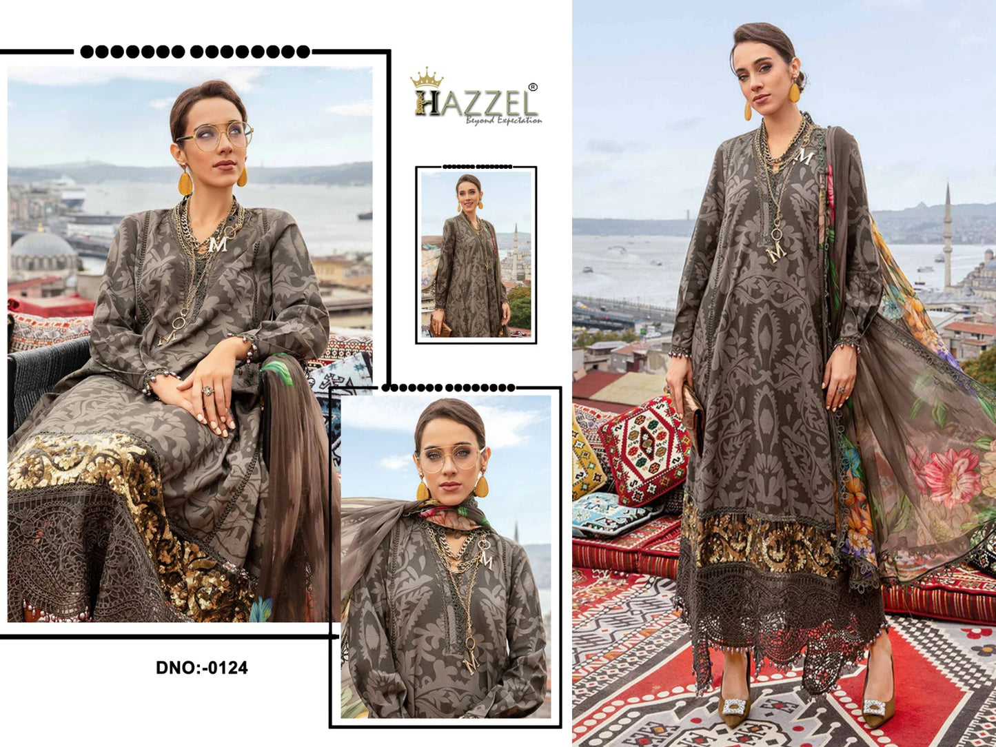 124 Hazzel Cotton Pakistani Salwar Suits