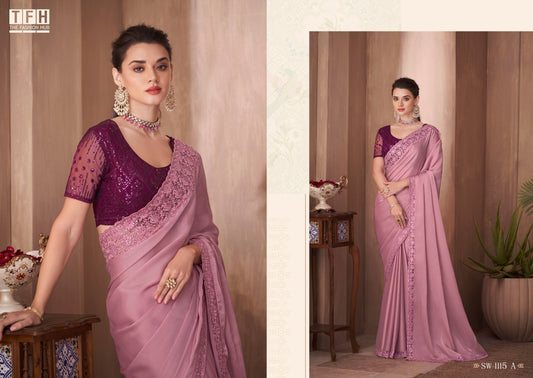 1115-A Sandalwood Tfh Sarees