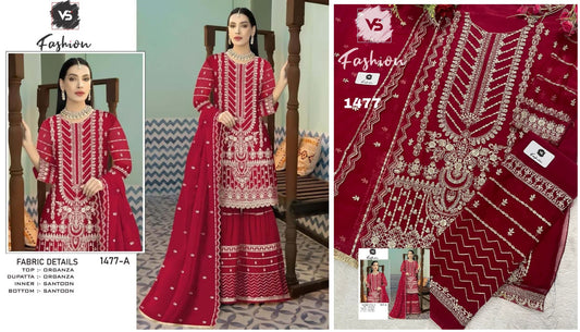 1477A Vs Fashion Pakistani Salwar Suits
