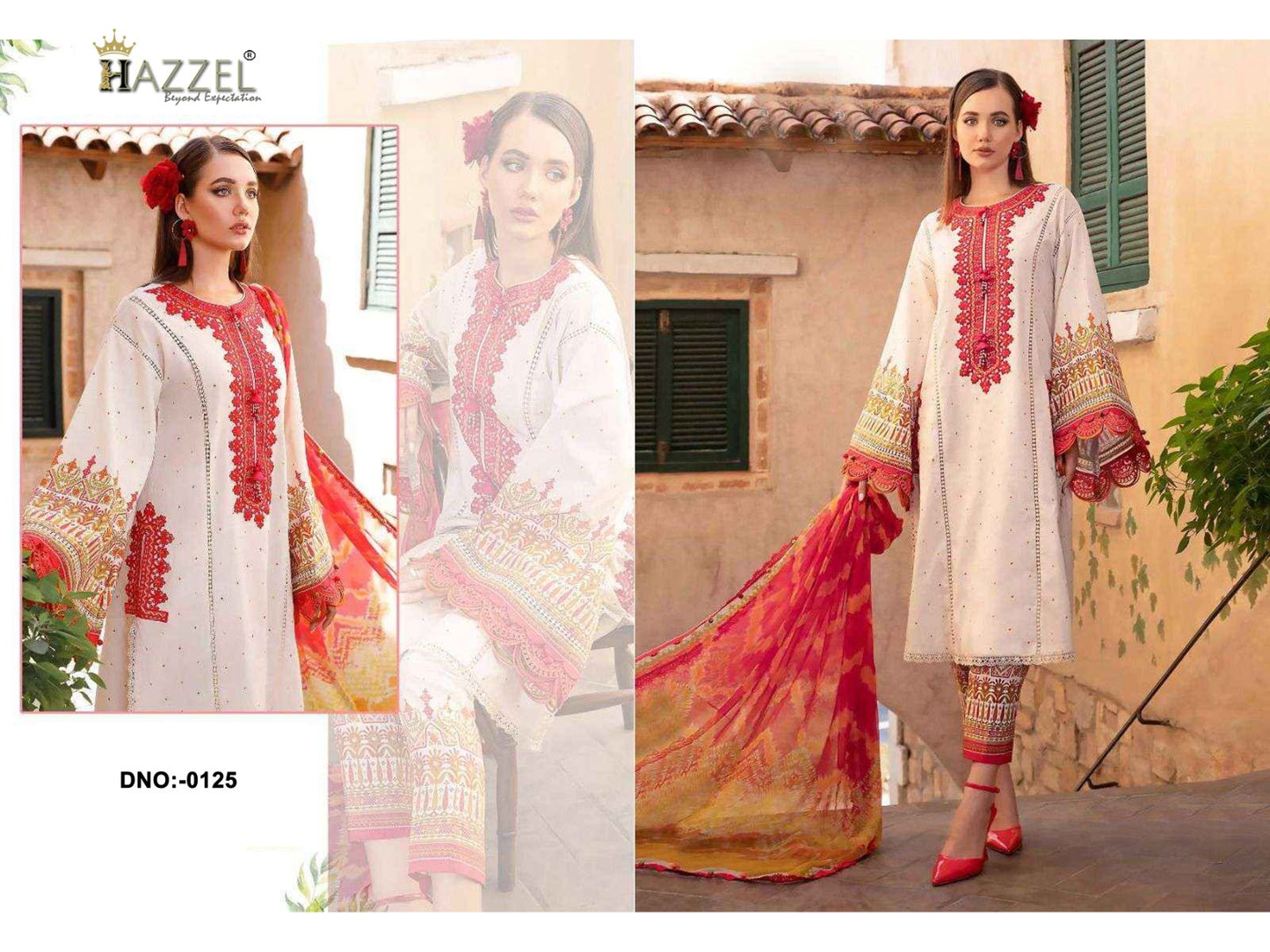 125 Hazzel Cotton Pakistani Salwar Suits