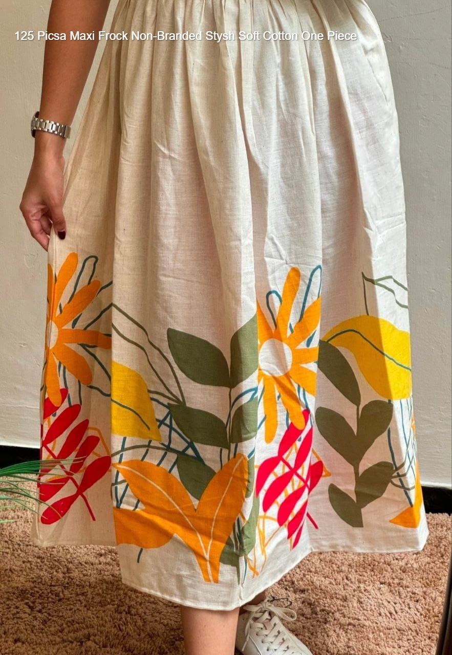 125 Picsa Maxi Frock Non-Branded Stysh Soft Cotton One Piece