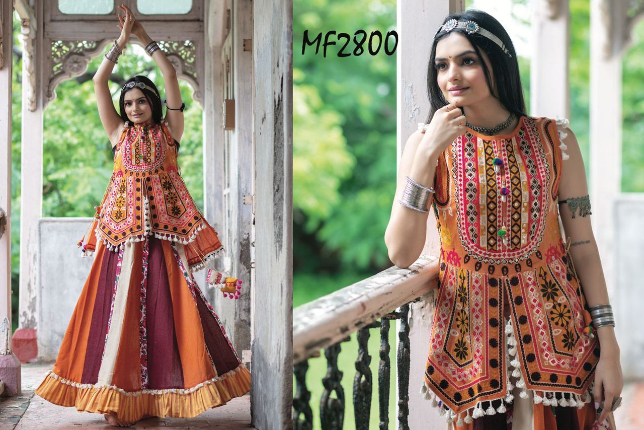 2800 Msm Kurti Skirt Set