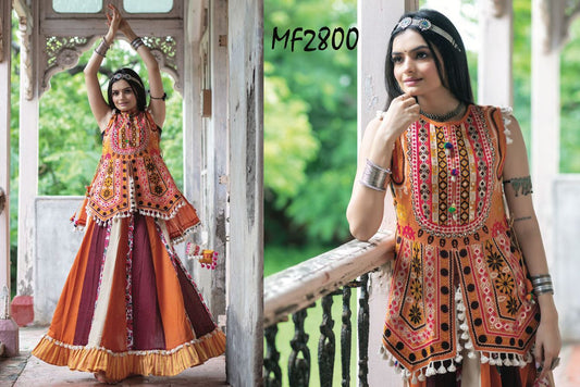 2800 Msm Kurti Skirt Set